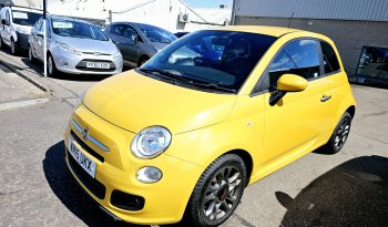 2015 Yellow Fiat 500 S 1.2 Petrol.57K Miles. Ulez free.£35 Tax.FSH..£5495 full