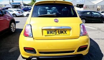 2015 Yellow Fiat 500 S 1.2 Petrol.57K Miles. Ulez free.£35 Tax.FSH..£5495 full