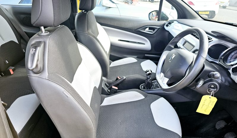 39k Miles! 2015 Yellow Citron DS3 Puretech Design 1.2 L petrol.. MOT February 2026.Ulez free £4995 full