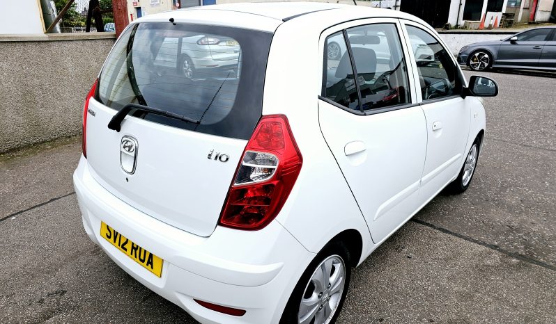 27k Miles! 2012 Hyundai i10 1.2 L petrol, MOT December 2025..5dr. Aux.£20 tax. FSH.Ulez free £3495 full