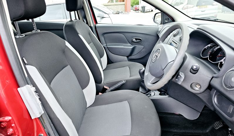 30k miles! 2015 Red Dacia Sandero Ambiance 1.2 L Petrol.5dr. MOT January 2026.Ulez free, Sat Nav 1 Owner £4495 full