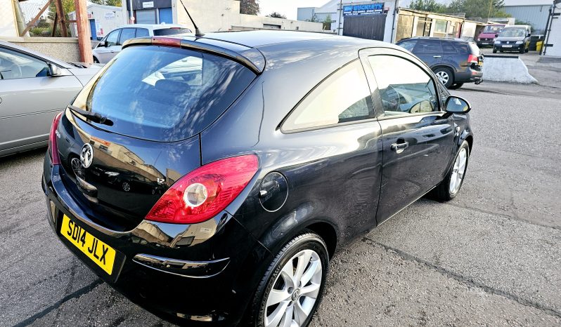 45k Miles! 2014 Black Vauxhall CORSA Excite,1.2 PETROL, MOT February 2026..3Dr.Ulez free.1 Owner £3795 full