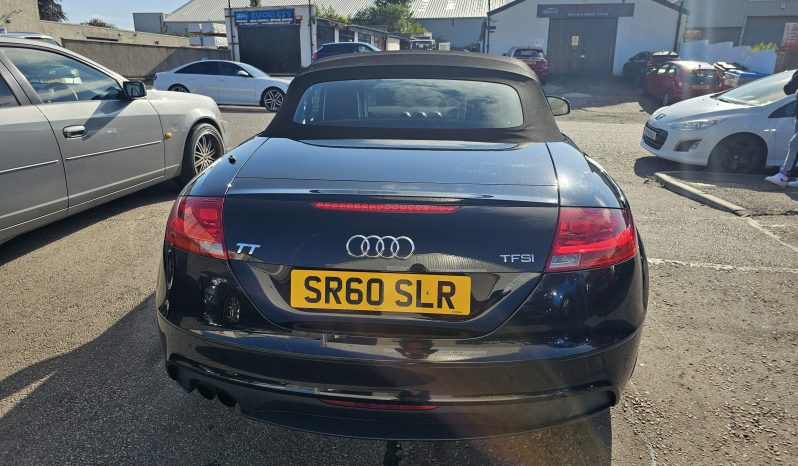 Convertible! 2011 Black Audi TT, 1.8 TFSI. 74k miles, MOT July 2026. FSH, Ulez free £4995 full