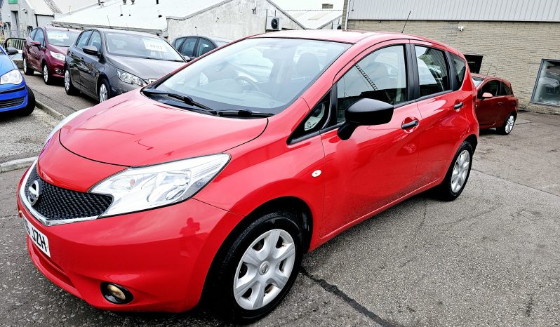 48k miles! 2016 Red Nissan Note Visia, 1.2 Petrol. MOT July 2026.FSH.Ulez free £4995 full
