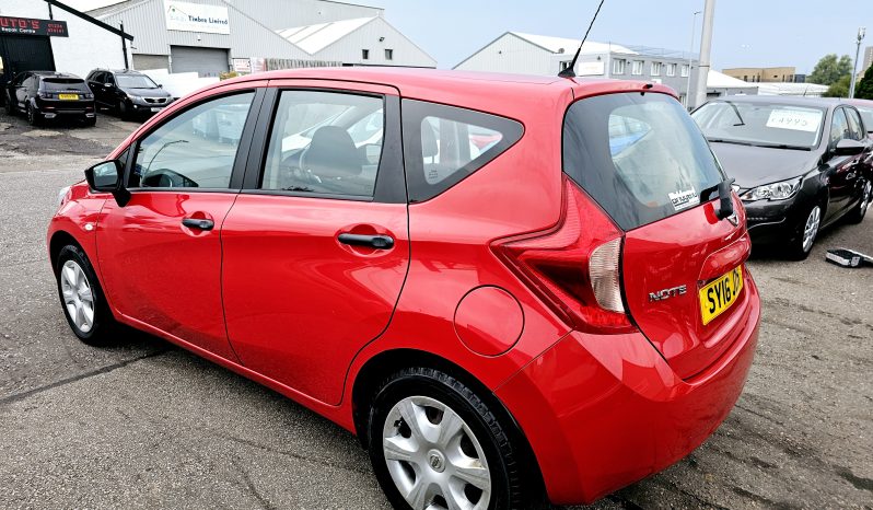48k miles! 2016 Red Nissan Note Visia, 1.2 Petrol. MOT July 2026.FSH.Ulez free £4995 full