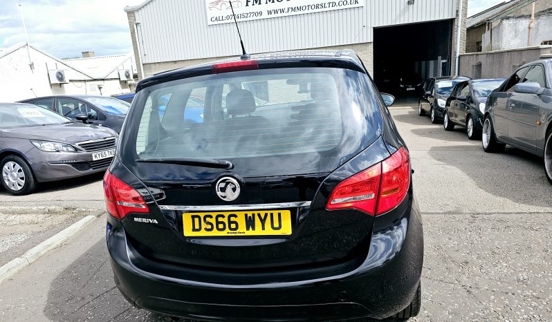 51k Miles! 2016 Black Vauxhall Meriva,1.4L Petrol, MOT August 2026..ulez free.1 Owner £4395 full