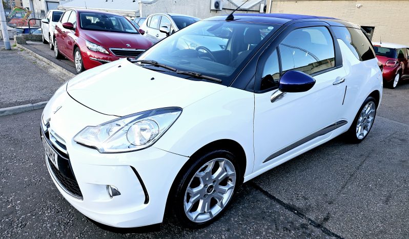 Convertible! 2013 White Citron DS3 DSTYLE +1.6 Petrol. MOT September 2026.Low miles. Ulez free £3495 full