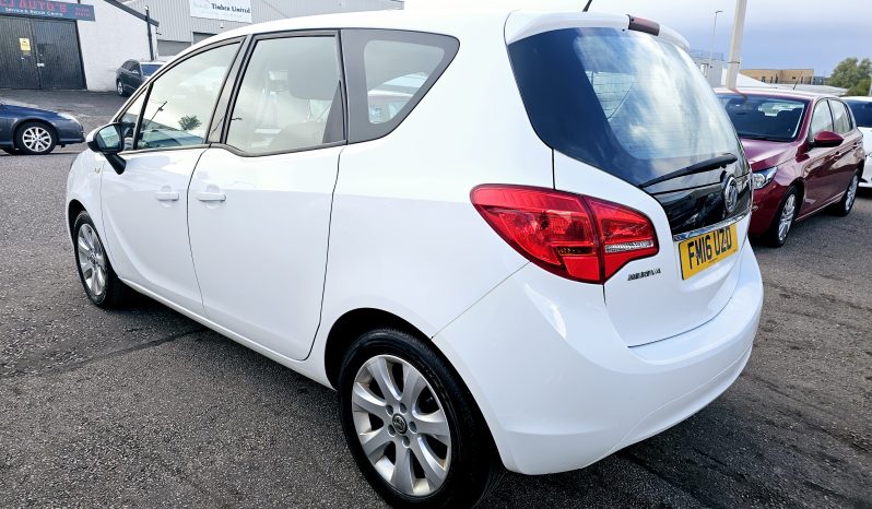 2016 White Vauxhall Meriva,1.4L Petrol,MOT June 2026..ulez free.Low Miles. 2 Owner £3995 full