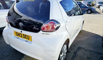 56k Miles! 2013 White TOYOTA AYGO VVT-I FIRE, 1L petrol.MOT August 2026.5Dr.£20 Tax.FSH.Ulez free.1 Owner £3950 full
