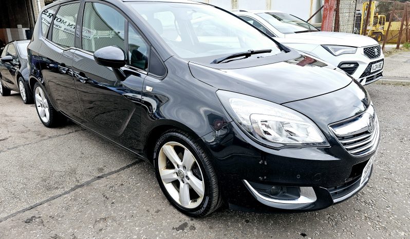 2016 Black Vauxhall Meriva Tech Line, 1.4 Petrol. MOT July 2026.52k miles. ulez free £4495 full