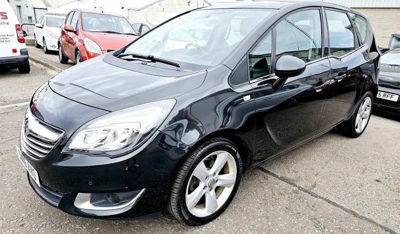 2016 Black Vauxhall Meriva Tech Line, 1.4 Petrol. MOT July 2026.52k miles. ulez free £4495 full