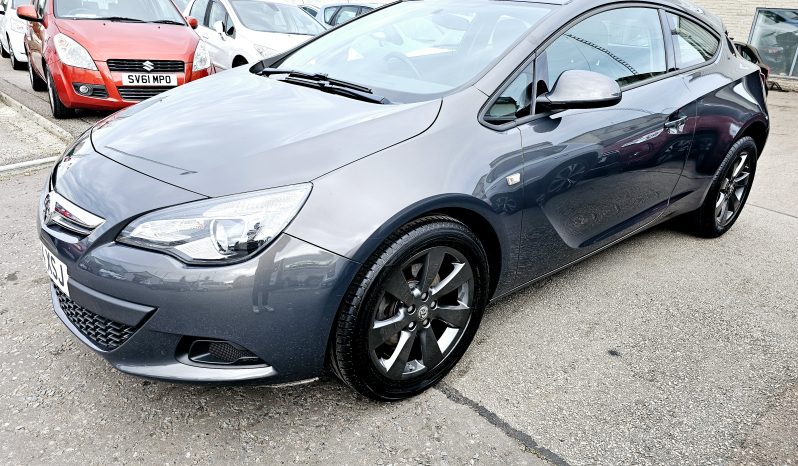 49k miles! 2014 Grey Vauxhall Astra GTC TURBO, 1.4L petrol. MOT September 2026.No Advisory. 3 dr. aux, ac.Ulez free £4995 full