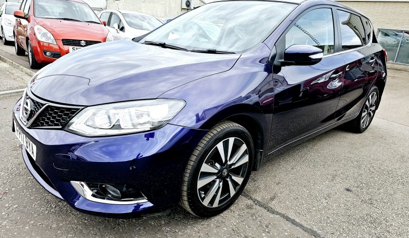 2017 Blue Nissan Pulsar N-CONNECTA DIG-T, 1.2 Petrol. MOT May 2026.Ulez free.£35 Tax.FSH.1 Owner £5195 full
