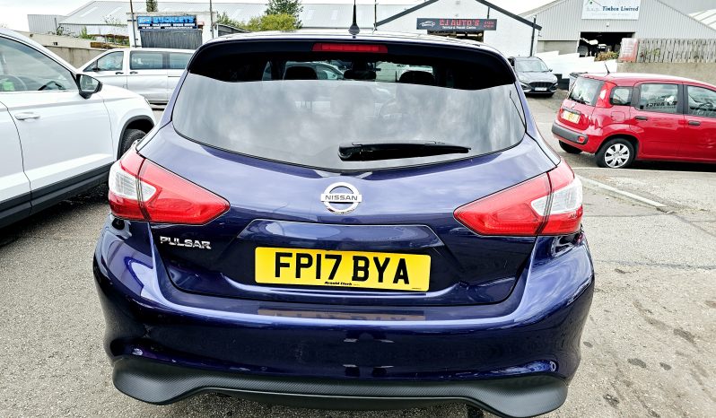 2017 Blue Nissan Pulsar N-CONNECTA DIG-T, 1.2 Petrol. MOT May 2026.Ulez free.£35 Tax.FSH.1 Owner £5195 full