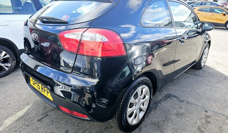 54k Miles! 2015 Black KIA RIO,1.2L Petrol.MOT September 2026.3Dr.Ulez Free.FSH £4195 full