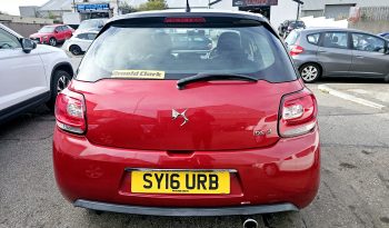 2016 Red DS3 Dstyle Dsign,1.2L petrol .MOT March 2026.Ulez free.FSH £4495 full