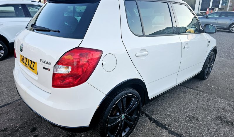 2012 White Skoda Fabia Monte Carlo, 1.2L Petrol.MOT May 2026.5 Dr. Ulez Free.64k miles. 1 Owner £3995 full