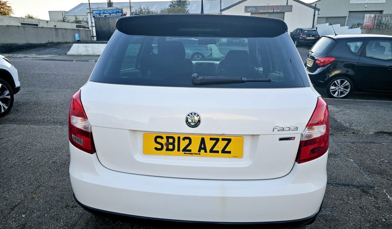 2012 White Skoda Fabia Monte Carlo, 1.2L Petrol.MOT May 2026.5 Dr. Ulez Free.64k miles. 1 Owner £3995 full