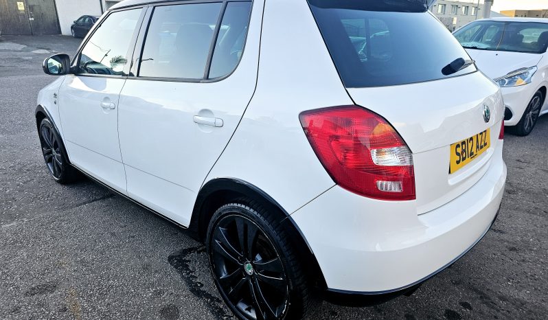 2012 White Skoda Fabia Monte Carlo, 1.2L Petrol.MOT May 2026.5 Dr. Ulez Free.64k miles. 1 Owner £3995 full
