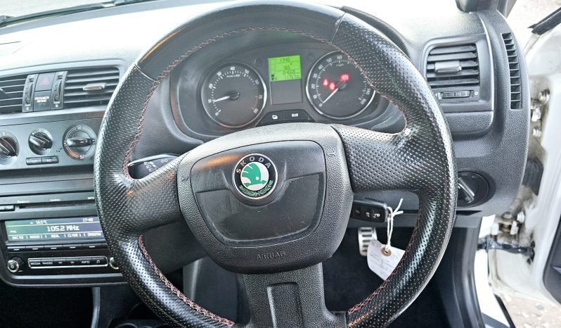 2012 White Skoda Fabia Monte Carlo, 1.2L Petrol.MOT May 2026.5 Dr. Ulez Free.64k miles. 1 Owner £3995 full