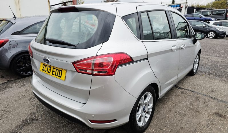 2013 Silver Ford B-Max Zetec, 1.4L Petrol.5 dr.MOT June 2026.FSH.66k miles. Ulez Free £3995 full