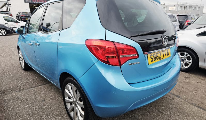 52k Miles! 2012 Blue Vauxhall Meriva SE Turbo, 1.4 Petrol. MOT July 2026.FSH.Sunroof.Ulez free £3495    full