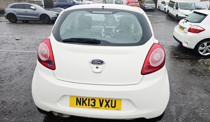 2013 White Ford KA Edge 1.2 L petrol. 3Dr. MOT June 2026.72k Miles.SH.Ulez free £2995 full