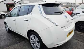 Automatic! 56k miles!2016 White Nissan Leaf 80kw Tekna .MOT November 2026.5Dr.FSH.Ulez free £6495 full