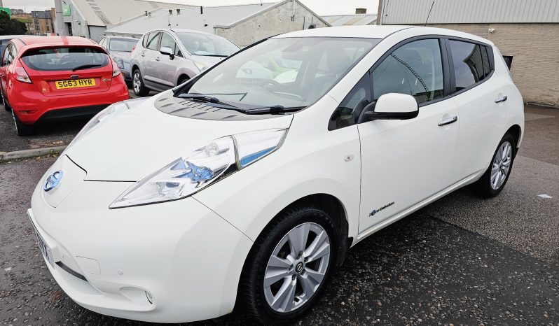 Automatic! 56k miles!2016 White Nissan Leaf 80kw Tekna .MOT November 2026.5Dr.FSH.Ulez free £6495 full