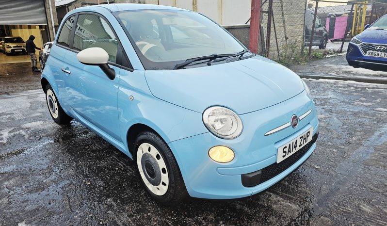 52k miles! 2014 Blue Fiat 500 Colour Therapy,1.2L Petrol.MOT September 2026.£35 Tax.3Dr.Ulez free £4295 full