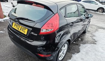 2012 Black Ford Fiesta Zetec 1.2 petrol. 5Dr. MOT July 2026.Low Miles.Ulez free.2 Owner £2995 full