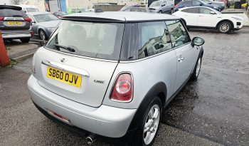 2010 Silver Mini Pepper Pack, 1.6 petrol. 3 door. MOT July 2026.Ulez free £2995 full