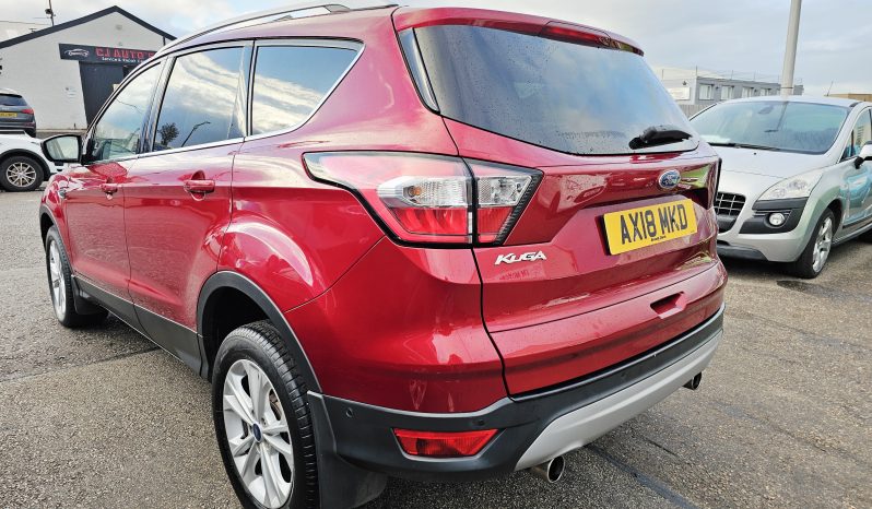 36k Miles! 2018 Red Ford Kuga Titanium TDCI, 1.5L Diesel.MOT December 2026.SUV .Ulez Free. 2 Owner £10995 full