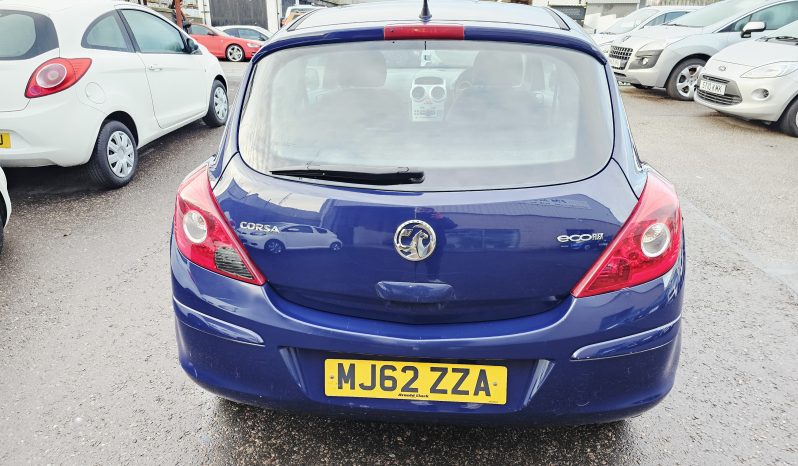 2012 Blue Vauxhall CORSA S ecoflex, 1L PETROL.Mot October 2026.3Dr. Low miles.£35 Tax.SH.Ulez free £2495 full