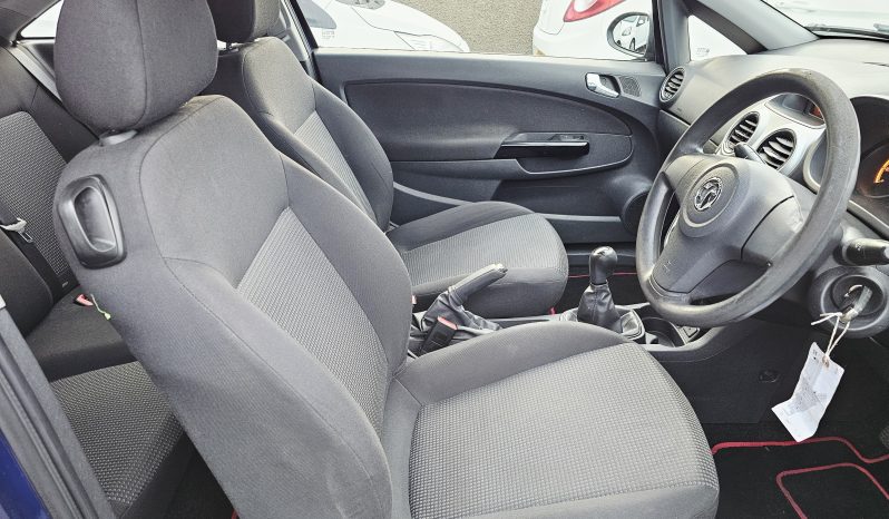 2012 Blue Vauxhall CORSA S ecoflex, 1L PETROL.Mot October 2026.3Dr. Low miles.£35 Tax.SH.Ulez free £2495 full