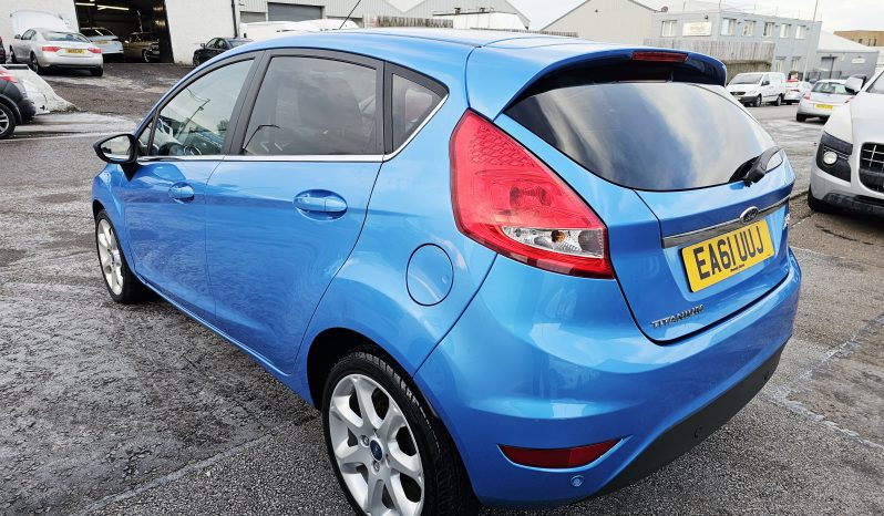 2011 Blue Ford Fiesta Titanium, 1.4 petrol. 5Dr. MOT November 2026.62K Miles. FSH.Ulez free £3495 full