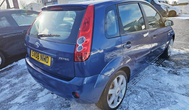 2008 Blue Ford Fiesta Zetec, 1.2 petrol. 5Dr. MOT January 2027.Low Miles.Ulez free.2 Owner £1495 full