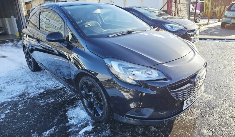 2018 Black Vauxhall CORSA SRI VX-Line NAV, 1.4 PETROL.MOT February 2027.low miles.FSH.2 Owner.Ulez free £6495 full