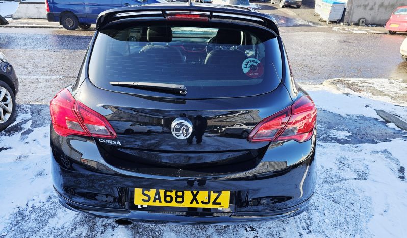 2018 Black Vauxhall CORSA SRI VX-Line NAV, 1.4 PETROL.MOT February 2027.low miles.FSH.2 Owner.Ulez free £6495 full