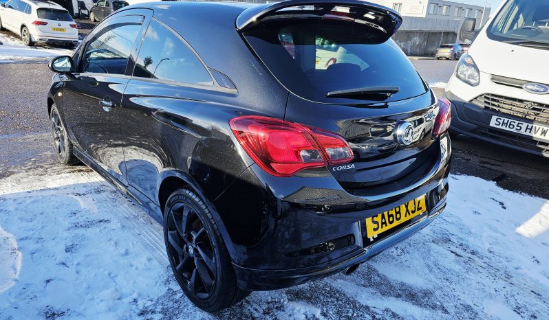 2018 Black Vauxhall CORSA SRI VX-Line NAV, 1.4 PETROL.MOT February 2027.low miles.FSH.2 Owner.Ulez free £6495 full
