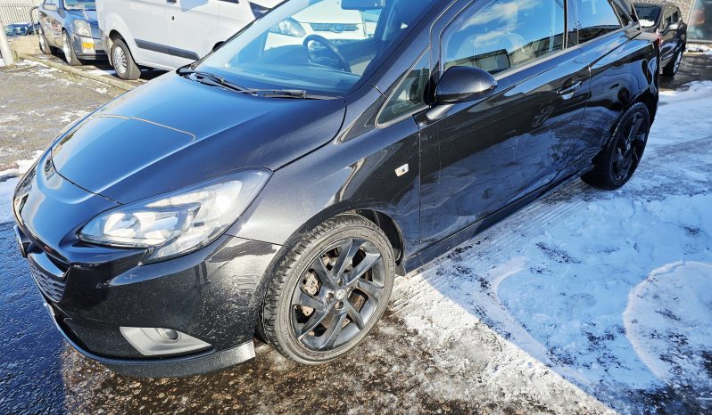 2018 Black Vauxhall CORSA SRI VX-Line NAV, 1.4 PETROL.MOT February 2027.low miles.FSH.2 Owner.Ulez free £6495 full
