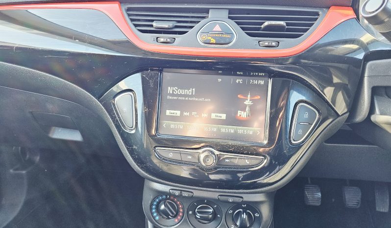 2018 Black Vauxhall CORSA SRI VX-Line NAV, 1.4 PETROL.MOT February 2027.low miles.FSH.2 Owner.Ulez free £6495 full