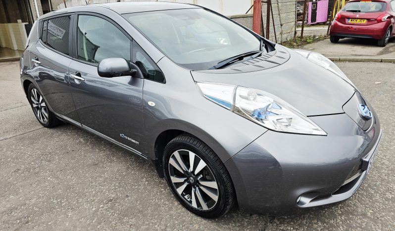Automatic! 41k miles! 2016 Grey Nissan Leaf 80kw Tekna .MOT February 2027.5Dr.FSH.Reverse Camera.Ulez free £4995 full