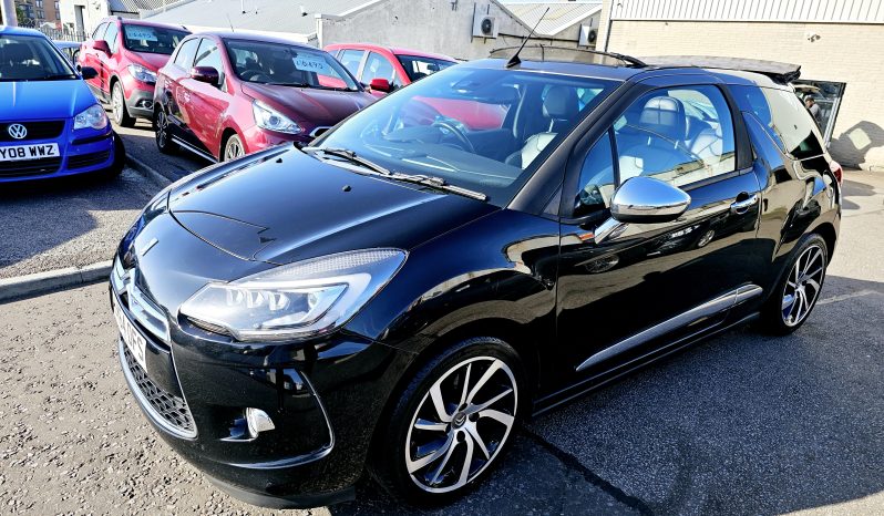 Convertible! 2014 Black Citron DS3 DSPORT +1.6 Petrol. MOT November 2026.Low miles.FSH.Ulez free £3495 full