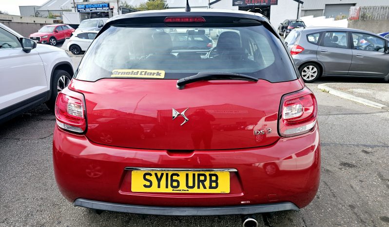 2016 Red DS3 Dstyle Dsign,1.2L petrol .MOT November 2026.Low Miles.FSH.Ulez free £3995 full