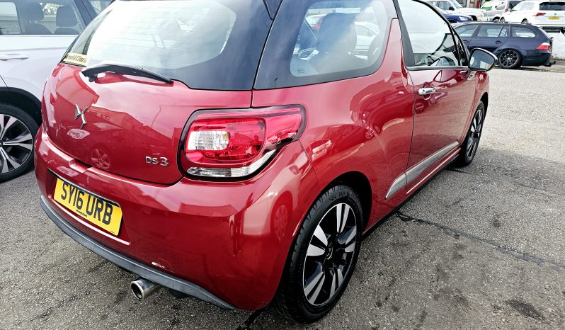 2016 Red DS3 Dstyle Dsign,1.2L petrol .MOT November 2026.Low Miles.FSH.Ulez free £3995 full