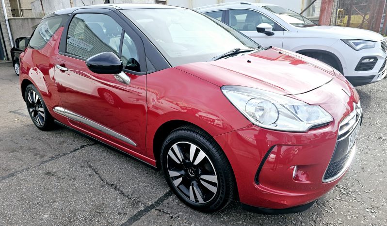 2016 Red DS3 Dstyle Dsign,1.2L petrol .MOT November 2026.Low Miles.FSH.Ulez free £3995 full