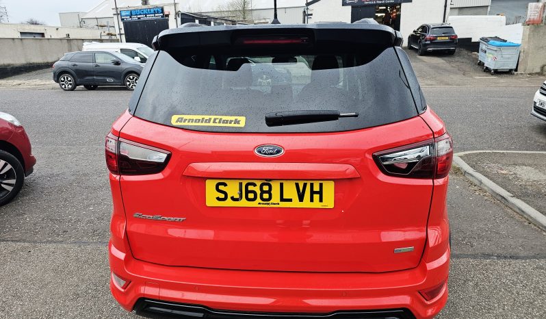 36k Miles! 2018 Red Ford Ecosport ST-Line, 1L Petrol.MOT March 2027.SUV,FSH.Ulez Free.Reverse Camera.1 Owner £8995 full
