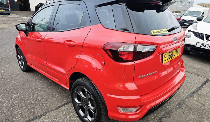 36k Miles! 2018 Red Ford Ecosport ST-Line, 1L Petrol.MOT March 2027.SUV,FSH.Ulez Free.Reverse Camera.1 Owner £8995 full