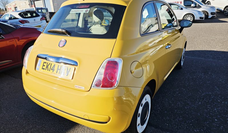 2014 Yellow Fiat 500 Colour Therapy,1.2L Petrol.MOT February 2027.£35 Tax.FSH.Ulez Free £3495    full